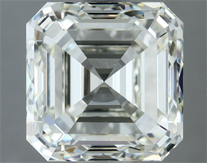 Picture of Natural Diamond 3.10 Carats, Asscher with  Cut, I Color, VS1 Clarity and Certified by IGI
