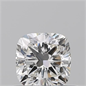 Natural Diamond 0.51 Carats, Cushion with  Cut, H Color, VVS1 Clarity and Certified by GIA