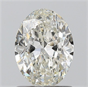Natural Diamond 1.01 Carats, Oval with  Cut, H Color, SI1 Clarity and Certified by IGI