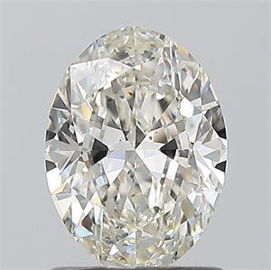 Picture of Natural Diamond 1.01 Carats, Oval with  Cut, H Color, SI1 Clarity and Certified by IGI