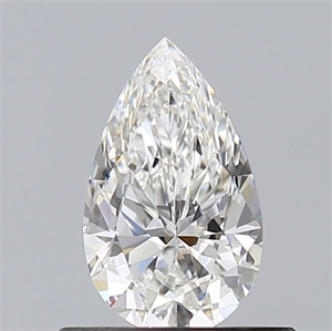 Picture of Natural Diamond 0.52 Carats, Pear with  Cut, F Color, SI1 Clarity and Certified by GIA