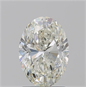 Natural Diamond 1.71 Carats, Oval with  Cut, J Color, SI1 Clarity and Certified by GIA