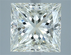 Picture of Natural Diamond 3.98 Carats, Princess with  Cut, I Color, VVS1 Clarity and Certified by IGI