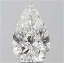 Natural Diamond 3.50 Carats, Pear with  Cut, F Color, SI1 Clarity and Certified by GIA