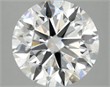Lab Grown Diamond 5.10 Carats, Round with Excellent Cut, D Color, VVS2 Clarity and Certified by IGI