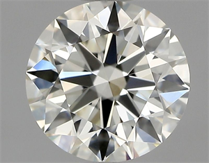 Picture of Natural Diamond 0.90 Carats, Round with Excellent Cut, K Color, VVS1 Clarity and Certified by GIA