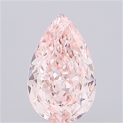 Picture of Lab Grown Diamond 3.01 Carats, Pear with  Cut, Fancy Vivid Pink Color, VS2 Clarity and Certified by IGI