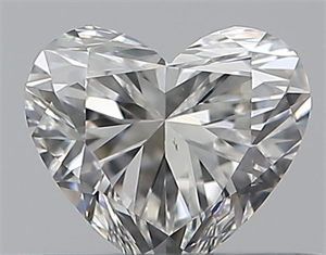Picture of Natural Diamond 0.40 Carats, Heart with  Cut, H Color, VS2 Clarity and Certified by GIA
