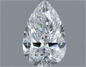 Diamante Natural 0.50 quilates, De pera , Color E, claridad VS1 y certificado GIA
