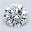 Natural Diamond 2.01 Carats, Round with Excellent Cut, G Color, VS2 Clarity and Certified by GIA