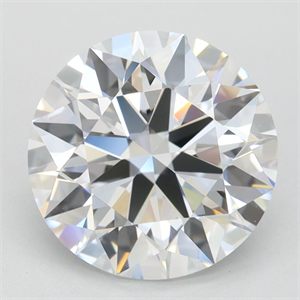 Picture of Lab Grown Diamond 3.25 Carats, Round with Ideal Cut, D Color, IF Clarity and Certified by IGI