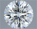 Natural Diamond 3.51 Carats, Round with Excellent Cut, J Color, SI1 Clarity and Certified by IGI