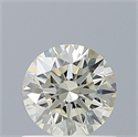 Natural Diamond 0.60 Carats, Round with Excellent Cut, K Color, VS2 Clarity and Certified by IGI