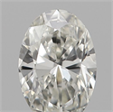 Natural Diamond 0.21 Carats, Oval with  Cut, I Color, VS2 Clarity and Certified by IGI