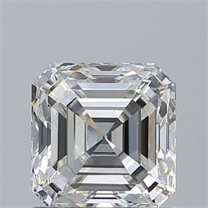 Foto Diamante Natural 0.90 quilates, Asscher , Color F, claridad VS2 y certificado GIA de