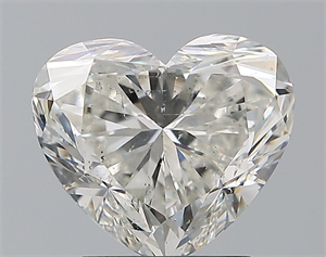 Picture of Natural Diamond 2.50 Carats, Heart with  Cut, H Color, SI2 Clarity and Certified by GIA