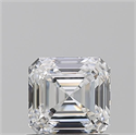Natural Diamond 0.90 Carats, Asscher with  Cut, D Color, VVS2 Clarity and Certified by GIA