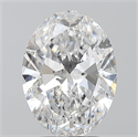 Natural Diamond 3.01 Carats, Oval with  Cut, D Color, SI2 Clarity and Certified by GIA