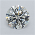 Lab Grown Diamond 1.06 Carats, Round with Ideal Cut, D Color, VVS1 Clarity and Certified by IGI