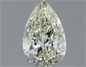 Natural Diamond 0.71 Carats, Pear with  Cut, K Color, VVS2 Clarity and Certified by IGI