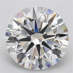 Picture of Lab Grown Diamond 5.02 Carats, Round with Excellent Cut, D Color, VVS2 Clarity and Certified by GIA