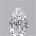 Diamante Natural 0.50 quilates, De pera , Color D, claridad VS2 y certificado GIA
