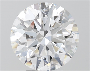 Picture of Lab Grown Diamond 4.73 Carats, Round with Ideal Cut, E Color, IF Clarity and Certified by IGI