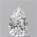 Diamante Natural 0.72 quilates, De pera , Color F, claridad VVS1 y certificado GIA