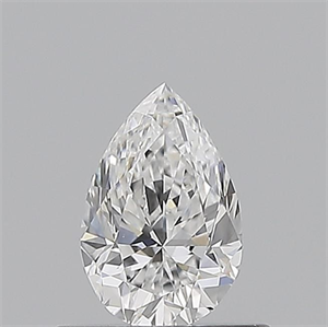 Picture of Natural Diamond 0.50 Carats, Pear with  Cut, D Color, VVS2 Clarity and Certified by GIA