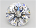 Lab Grown Diamond 5.54 Carats, Round with Ideal Cut, G Color, VS1 Clarity and Certified by IGI