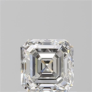 Foto Diamante Natural 0.90 quilates, Asscher , Color G, claridad VS2 y certificado GIA de