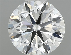 Foto Diamante Natural 0.40 quilates, Redondo , Color E, claridad IF y certificado GIA de