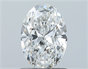 Natural Diamond 1.00 Carats, Oval with  Cut, E Color, SI2 Clarity and Certified by GIA