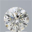 Natural Diamond 0.90 Carats, Round with Excellent Cut, K Color, I1 Clarity and Certified by GIA