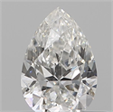 Natural Diamond 0.12 Carats, Pear with  Cut, E Color, SI2 Clarity and Certified by IGI