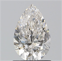Natural Diamond 1.00 Carats, Pear with  Cut, H Color, VVS1 Clarity and Certified by GIA