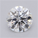 Del inventario de diamantes de laboratorio, 1.55 quilates, Redondo , Color G, claridad VVS2 y certificado IGI