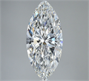 Natural Diamond 3.01 Carats, Marquise with  Cut, F Color, VS2 Clarity and Certified by GIA