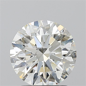 Foto Diamante Natural 1.70 quilates, Redondo , Color G, claridad VS2 y certificado IGI de