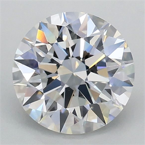 Picture of Lab Grown Diamond 1.04 Carats, Round with Ideal Cut, D Color, VVS2 Clarity and Certified by IGI