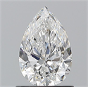 Natural Diamond 0.90 Carats, Pear with  Cut, E Color, VS2 Clarity and Certified by GIA