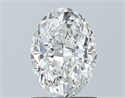 Natural Diamond 1.01 Carats, Oval with  Cut, E Color, SI2 Clarity and Certified by GIA