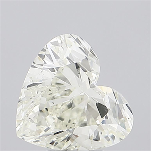 Picture of Natural Diamond 5.02 Carats, Heart with  Cut, L Color, SI2 Clarity and Certified by IGI