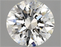 Natural Diamond 0.70 Carats, Round with Excellent Cut, H Color, VS2 Clarity and Certified by GIA