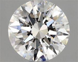 Picture of Natural Diamond 0.70 Carats, Round with Excellent Cut, H Color, VS2 Clarity and Certified by GIA