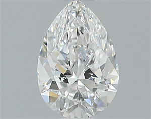 Picture of Natural Diamond 0.40 Carats, Pear with  Cut, E Color, VVS2 Clarity and Certified by GIA