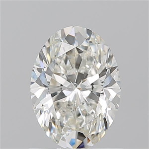 Picture of Natural Diamond 1.01 Carats, Oval with  Cut, I Color, SI2 Clarity and Certified by GIA