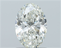 Natural Diamond 1.01 Carats, Oval with  Cut, I Color, SI1 Clarity and Certified by GIA
