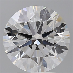 Picture of Lab Grown Diamond 4.10 Carats, Round with Ideal Cut, E Color, VVS2 Clarity and Certified by IGI