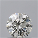 Natural Diamond 0.55 Carats, Round with Excellent Cut, H Color, IF Clarity and Certified by IGI